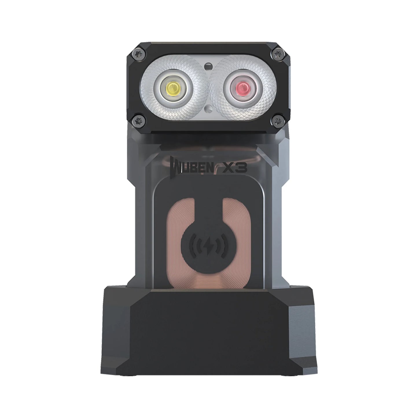 700 Lumen Rechargeable Swivel Head EDC Flashlight With Wireless Charging Case