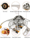 Camping Tourist Burner Big Power Gas Stove Cookware Portable Furnace Picnic Barbecue