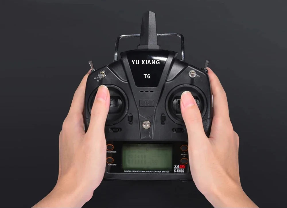 Six Channel Flybarless Remote Control Military Helicopter With Six Axis Gyroscope