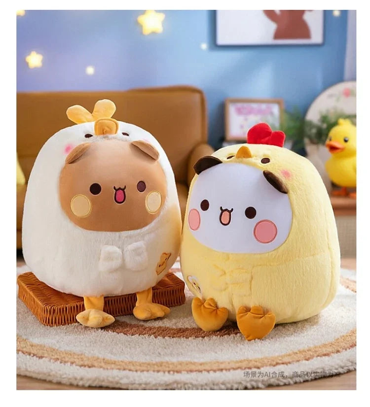 Cute Chick Shape Plush Toy Soft Fluffy Cartoon Pillow