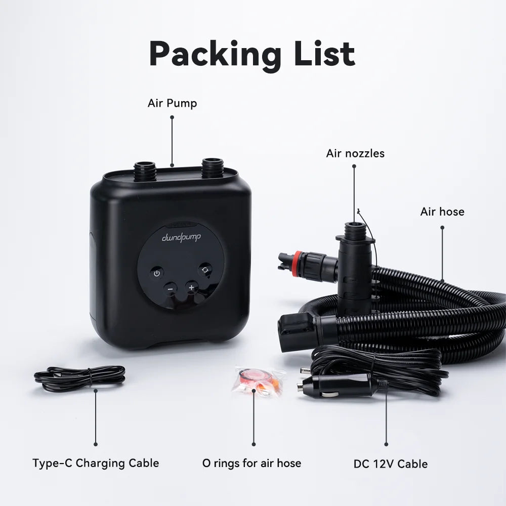 SUP Boat Accessories Inflatable Pump for Pvc Kayak Kite Wings 20PSI Rechargeable Inflate Deflate Stand Up Paddle Pump