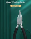 1pc Iron Wire Looping Jewelry Pliers, 6-in-1 Bail-Making Pliers, With Non-Slip Comfort Grip Handle, For Loops Making Tool