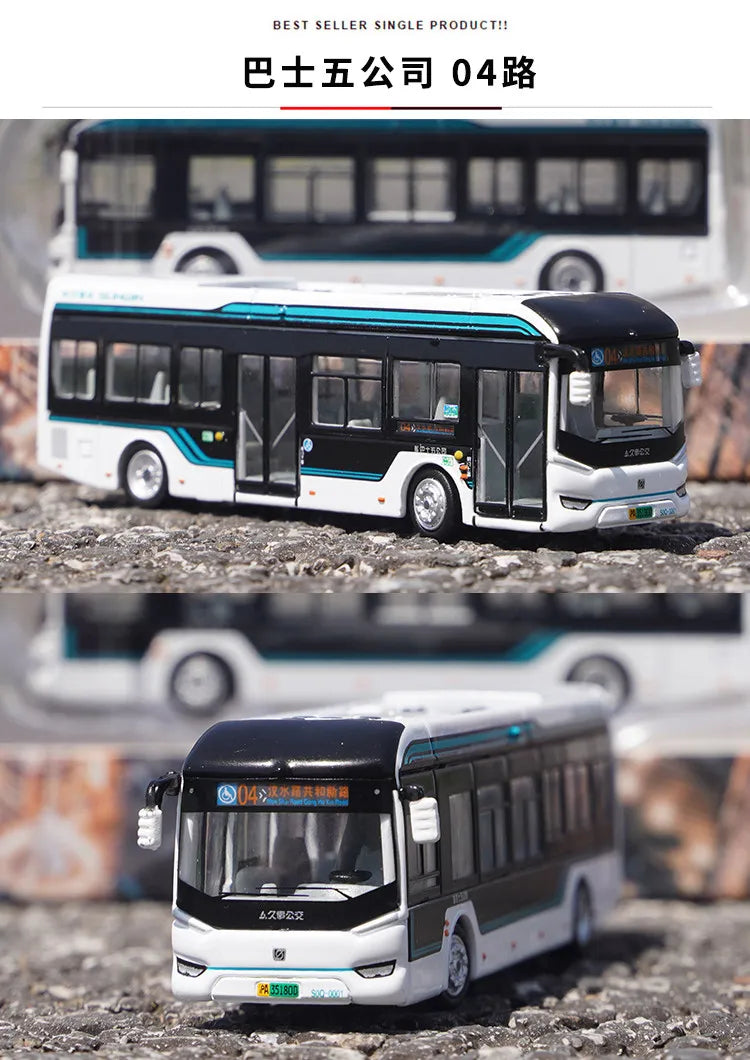 1 120 Scale Shanghai City Tour Bus Diecast Model Vehicle