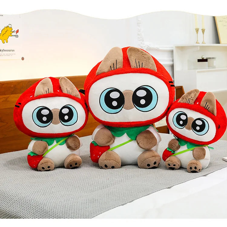 Kawaii Siamese Cat Plush Stuffed Doll Pillow Toy