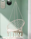 Nordic Style Hammock Chair Tassels Dreamy Round Hanging Chair Cotton Rope Macrame Swing Chairs