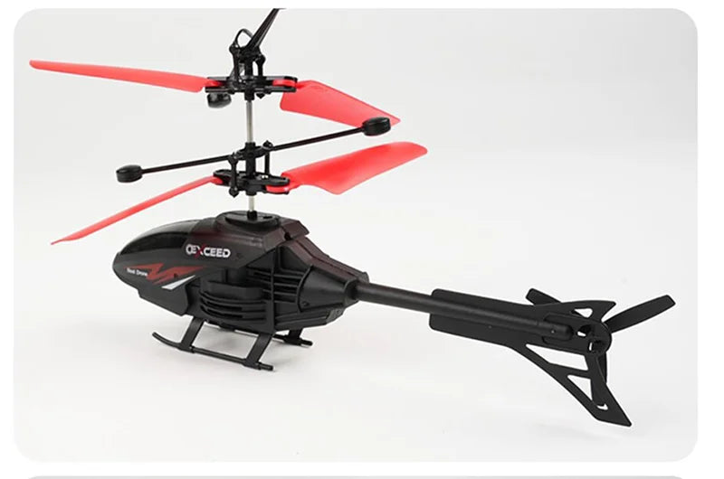 2 Channel Gesture Control Suspension Helicopter RC Remote Induction Aircraft With Charging LED Light Toy for Boys