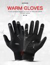 Cycling Gloves Black Women Autumn Winter Warm Touchscreen Nonslip Gloves Motorcycle Gloves Men Outdoor Sports Running