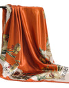 Women Scarf Silk Feeling Hair Neck Square Brand Office bandanna muffler Waiter Flight Attendants Handkerchief Rings wrap