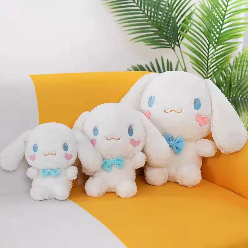 25-55CM Sanrio Kawaii Cinnamoroll Plush Toys Pillow Stuffed Animal Dog Cute Soft Doll Birthday Cartoon Anime Kids Christmas Toys