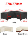 L Shape Corner Outdoor Sofa Cover Waterproof Rattan Corner Furniture Cover V Shape Sofa Table Chair Protective Dust Covers