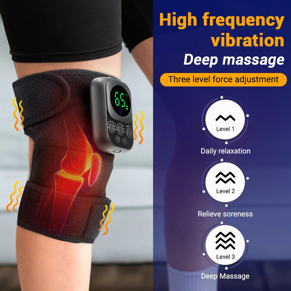 Electric Heating Knee Pad With Vibration Massage Electrical Heated Knee Massage Relax Your Knees/Elbows/Shoulders