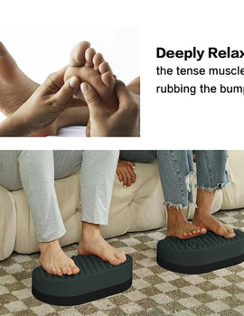 Foot Rest for Under Desk At Work, Home Office Foot Stool, Ottoman Foot Massager Plantar Fasciitis Relief,Soft Silicone Footrests