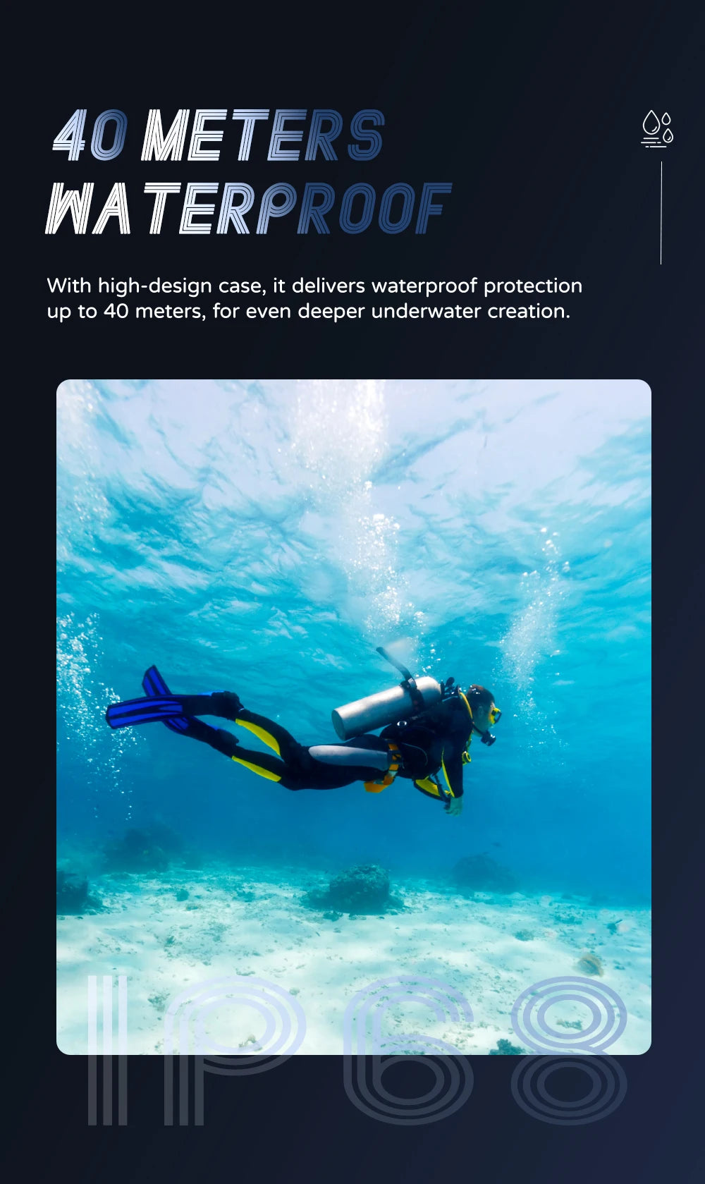4K Waterproof Action Camera with HDR 6 Axis Stabilization and WiFi Connectivity