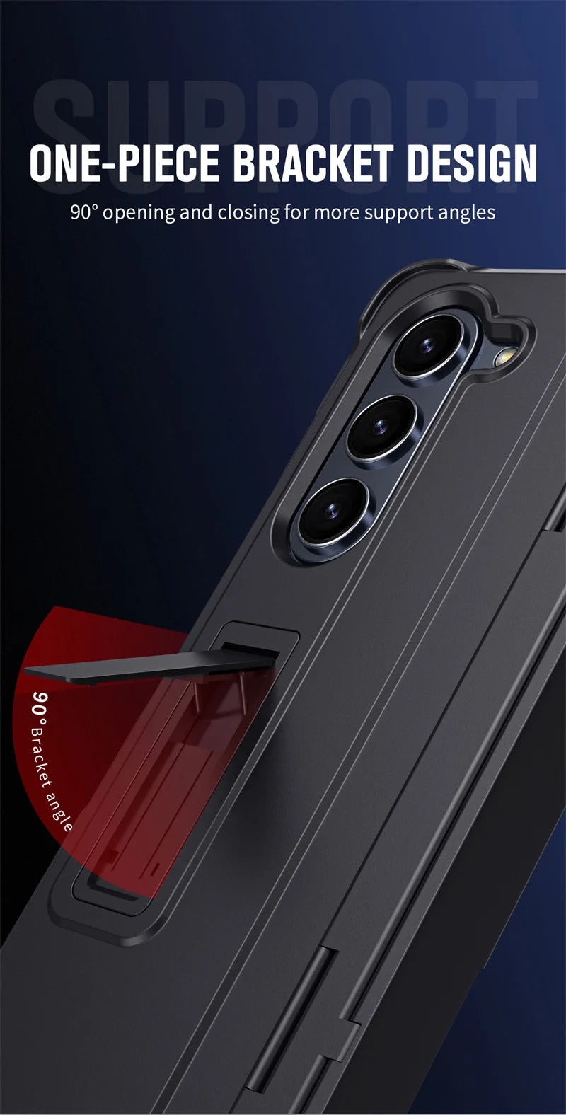 Phone Case With Pen Slot Stylus Hinge bracket Shell Membrane For Samsung Galaxy Z Fold 5 4 3 Case All-Inclusive Z Fold 6 3 Cover