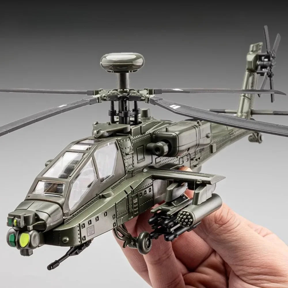 1:32 AH-64 Apache Helicopter Diecast Model Toy