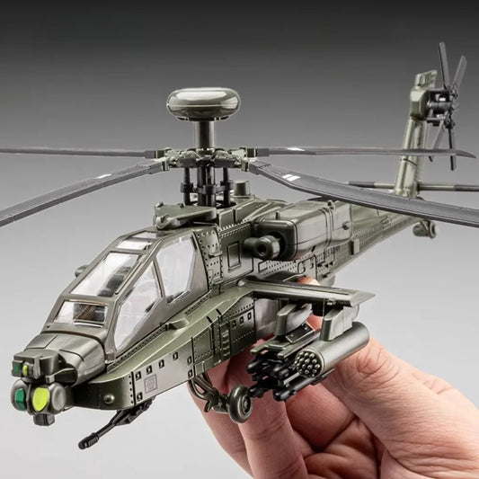 1:32 AH-64 Apache Helicopter Diecast Model Toy