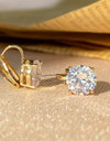 7mm Cubic Zirconia Round Piercing Clip Earrings for Women Fashion CZ Crystal Ear Cuffs
