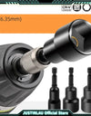 6-19mm Impact-Socket Magnetic Nut Screwdriver Deep Socket Adapter 1/4 Hex Wrench Heads Electric Drill Bit Repairing Hand Tools