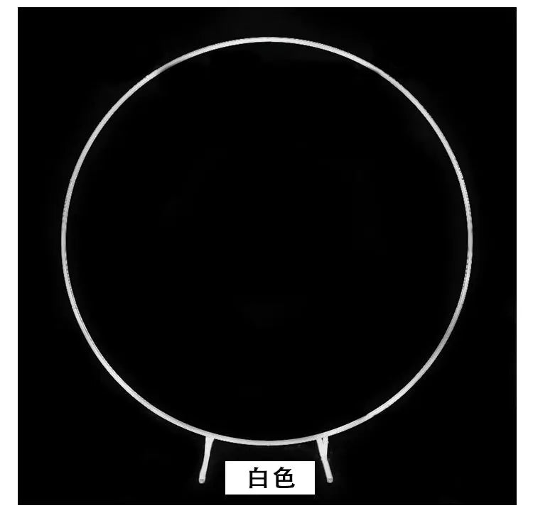Metal Circle Stand Wedding Arche Round Balloon Arch Flower Gold Background Arch DIY Frame Birthday Party  Shower Decoration