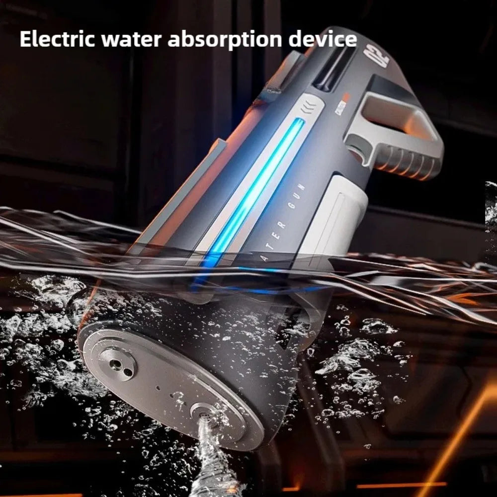 Pulse Electric Continuous Long-Range Water Gun Rechargeable Large Capacity Outdoor Water Blaster