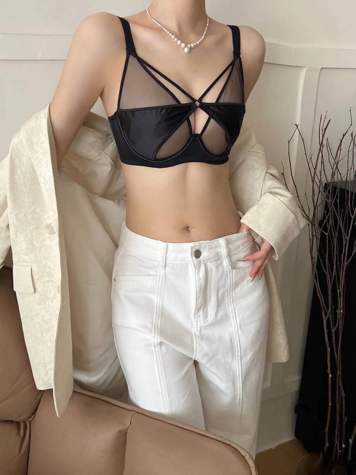 Womens Unlined Underwire Push Up Bra