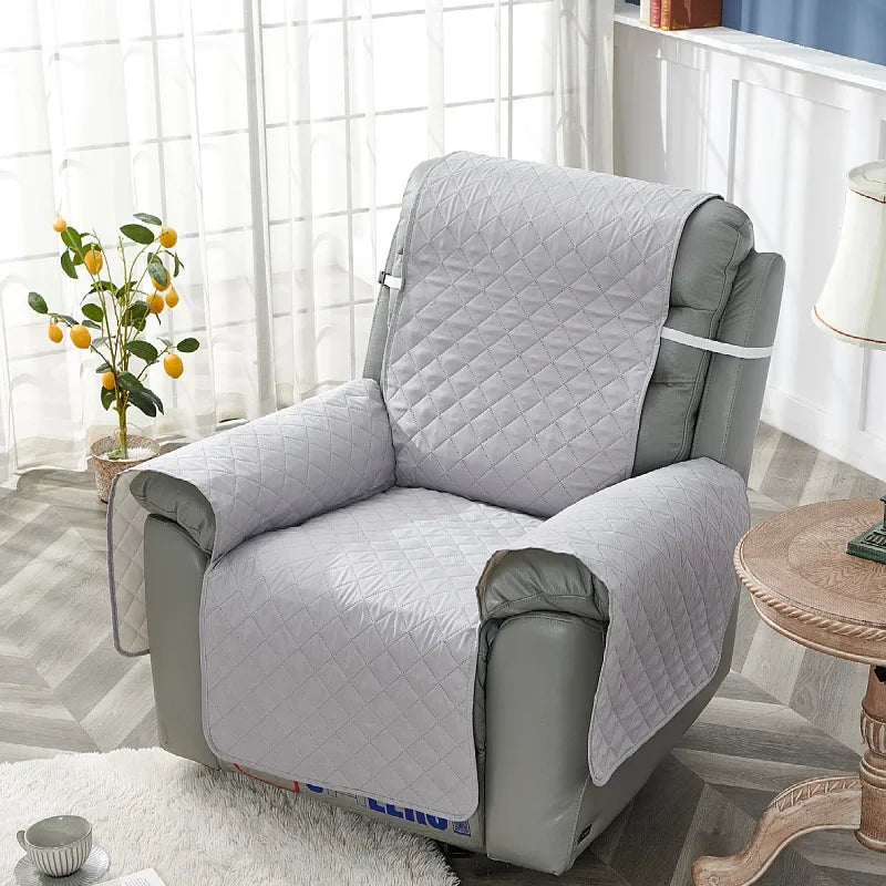 1 Seater Recliner Sofa Cushion Quilted Anti-Slip Recliner Chair Cover Mat Furniture Protector Couch Cover Pet Sofa Cushions