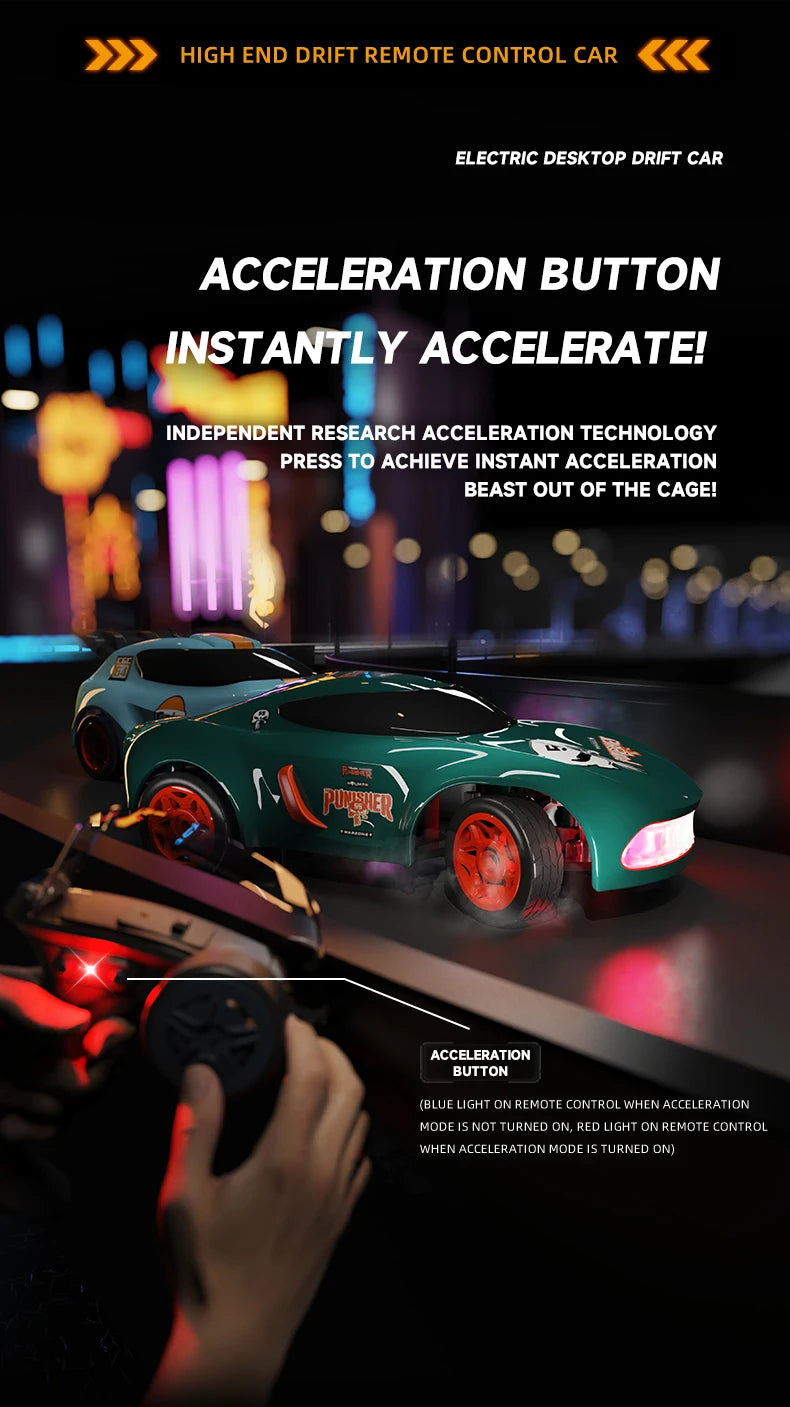 2.4G Drift Rc Car 4WD Remote Control Car Four Wheel Drive Radio Controlled Mini GTR Racing Model Boy Toy Gift