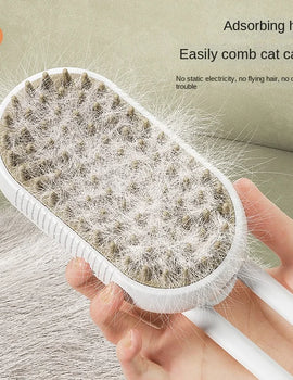 Cat Steam Brush Steamy Dog Brush 3 in 1 Electric Spray Cat Hair Brushes for Massage Pet Grooming Comb Hair Removal Combs