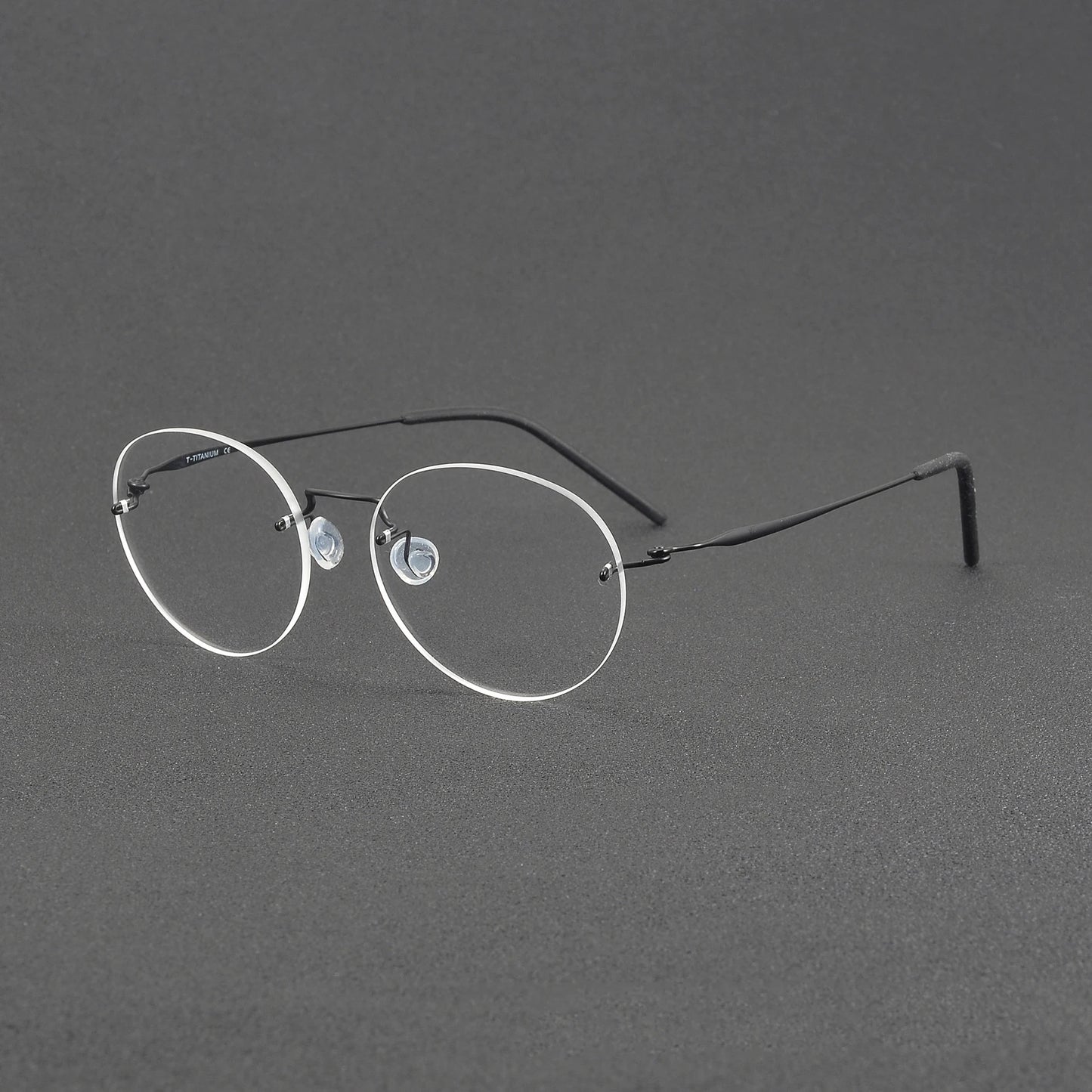 Ultralight Oval Rimless Titanium Eyeglasses Frame