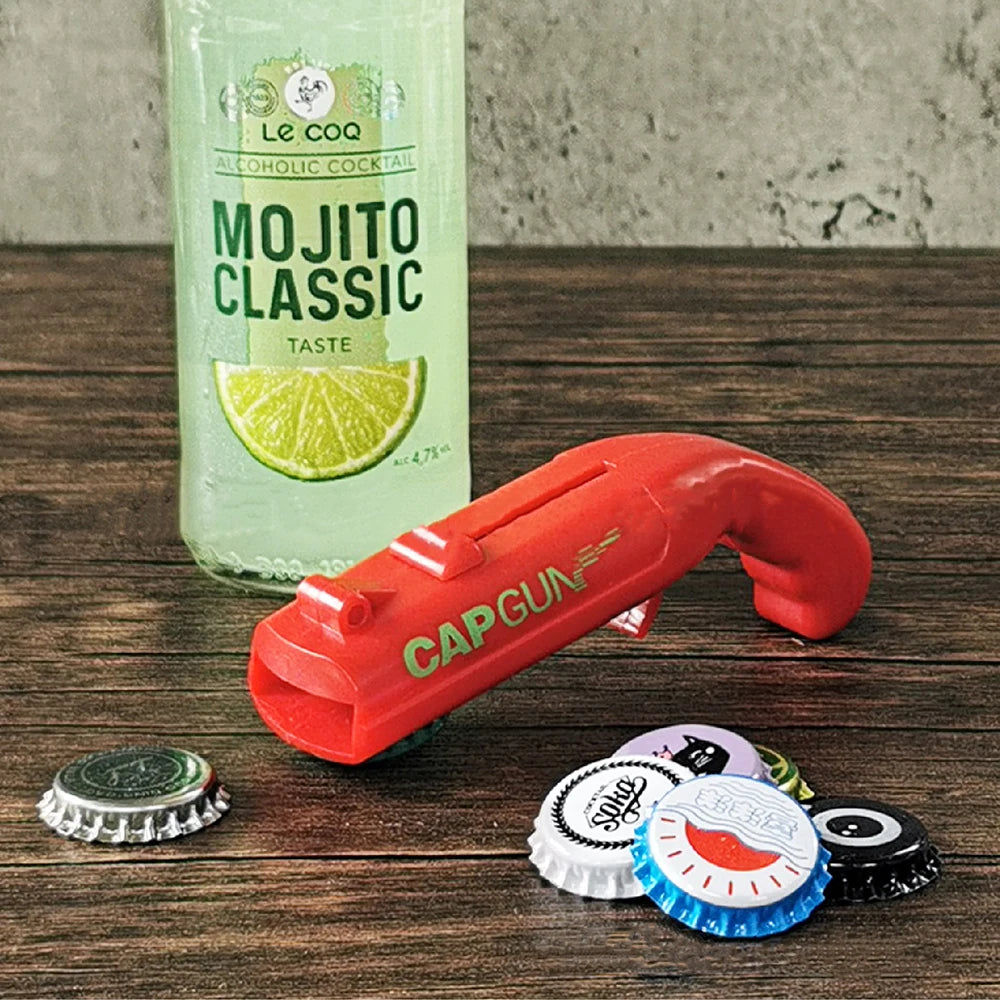 Cap Beer Bottle Opener Portable Beverage Drinking Opening Cap Launcher Kitchen Party Supply Bar Tool Kitchen Accessories