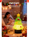 Christmas Eve Light Mini High Fidelity Bluetooth 5.3 Speaker TWS Connection Stereo Rechargeable LED Desk Lamp Christmas Gift