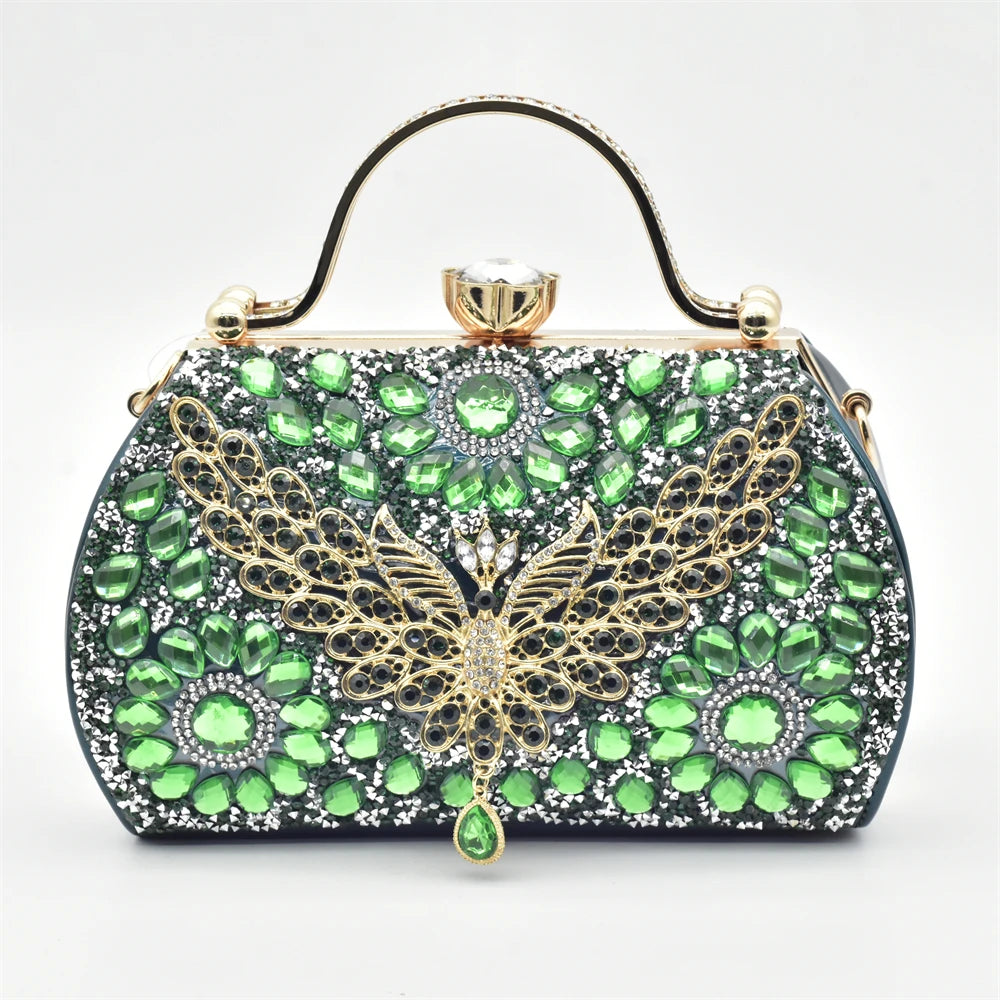 Italian Women Wedding Shoes and Bag Set Decorated with Rhinestone Women Shoe Size 43 Shoes for Women 2025