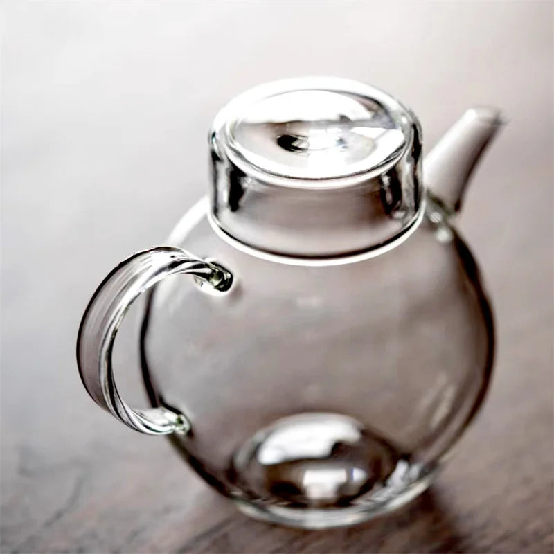 200ml Heat Resistant Small Glass Teapot Household Mini Green Tea Pot Single Person Kungfu Tea Set Accessories Tea Maker