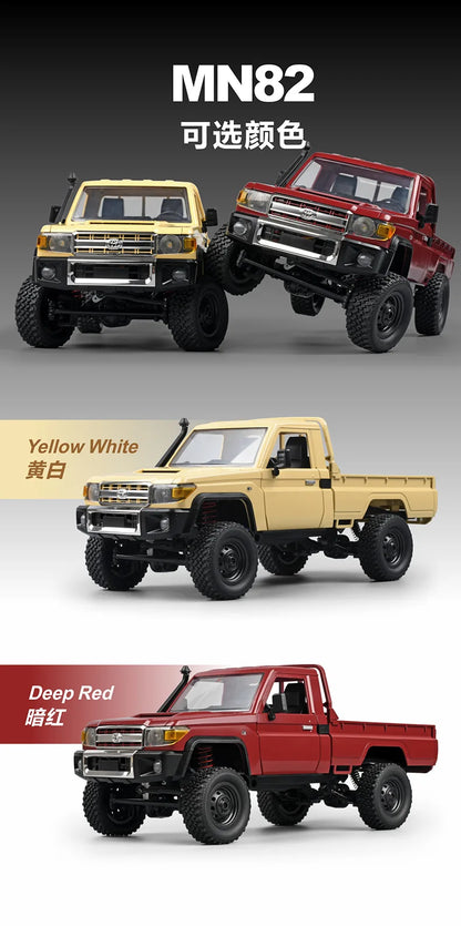 1:12 Rc Auto Mn Model Mn82 Retro Full-Scale Simulatie Lc79 Rtr 2.4G 4wd 280 Motor Afstandsbediening Pick-Up Rc Truck Model Auto