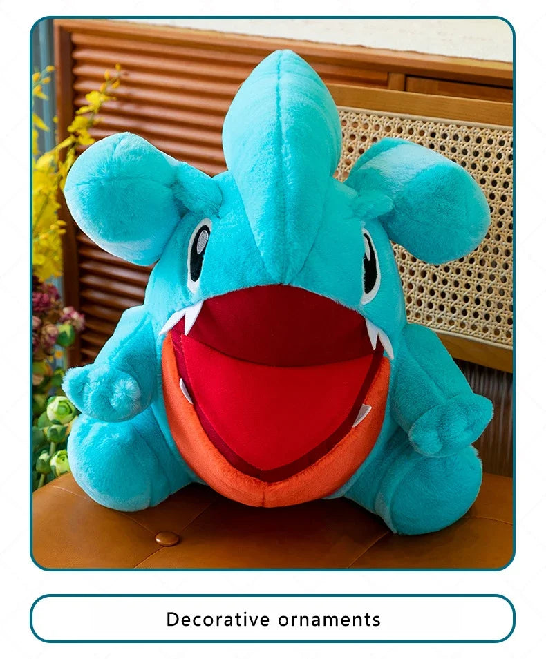 30/55cm Gible Pokemon Plush Toys Large Anime Doll Pillow Cartoon Griknot Gabite Pokémon Plushie Stuffed Gift for Kids Christmas