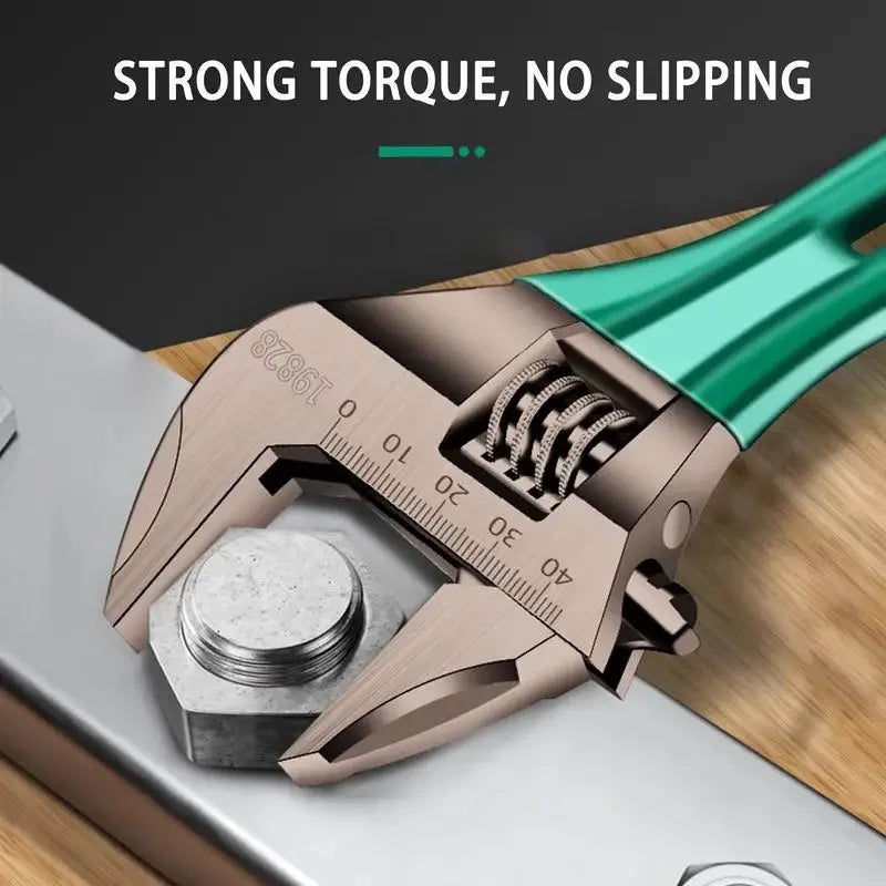Adjustable Stubby Wrench Wide Opening Alloy Steel Forged Wrench With Short Handle Spanner Tools For Home Garage Workshop