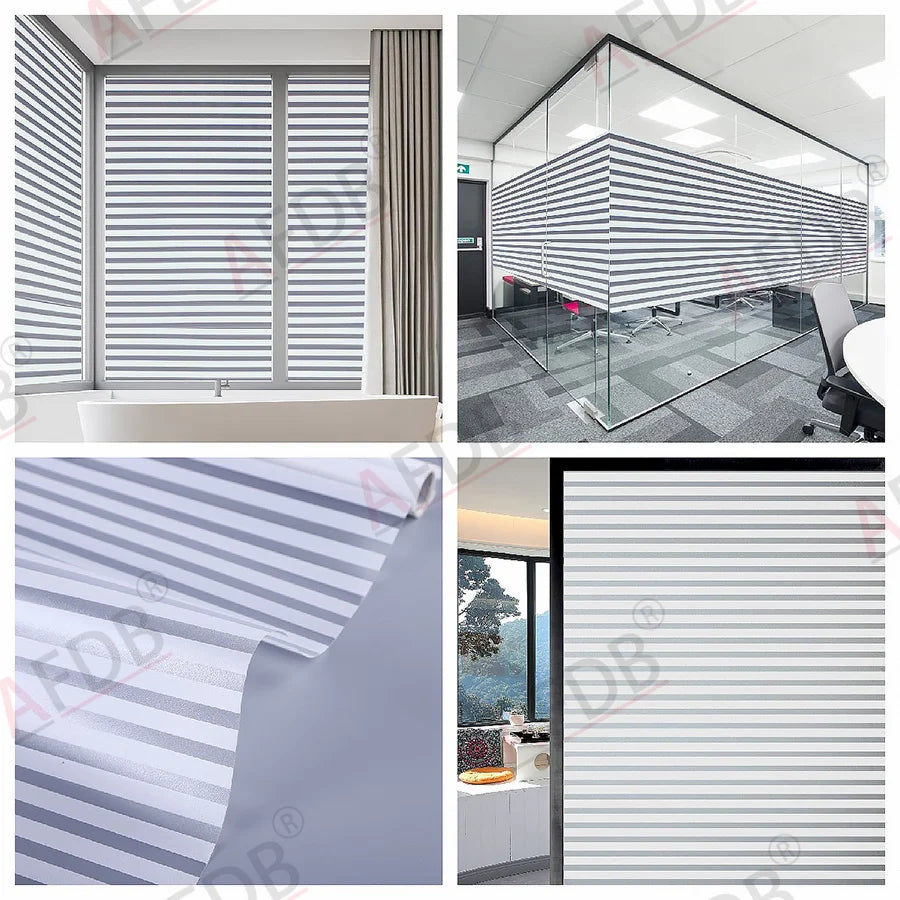 Window Film Privacy, Stained Glass Film, Frosted Opaque Glass Clings, Sun Blocking Vinyl Window Stickers for Door Home Office