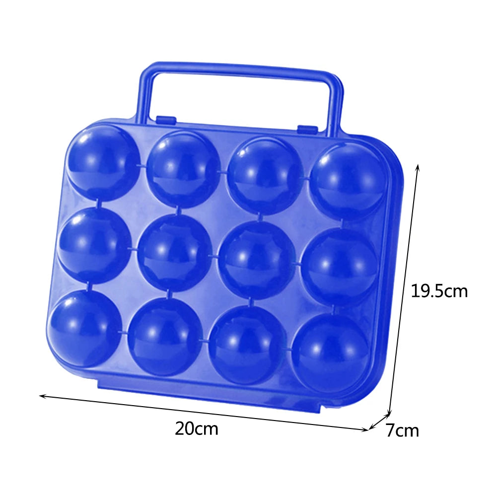 6-Grid Portable Egg Storage Box – Shockproof & Drop-Resistant Refrigerator Egg Organizer Case