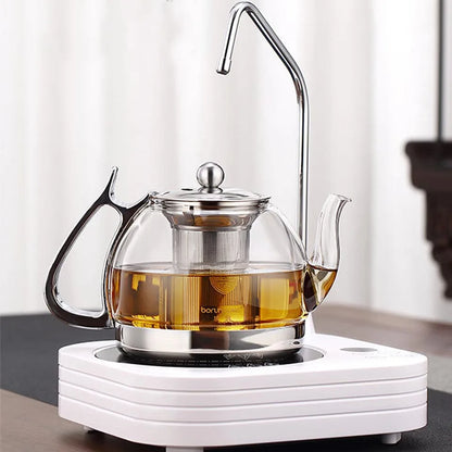 Induction Cooker Heat Resistant Glass Teapot Electromagnetic Furnace Multifunctional Filter Pot Gas Stove Kettle Tea Set