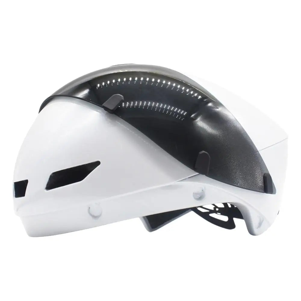 Aerodynamic Triathlon Cycling Helmet With Magnetic Goggles