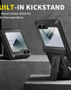 for Z Flip 6 Case with Kickstand Belt-Clip Hinge Protection Cover Screen Protector Military Grade Shockproof Phone Case