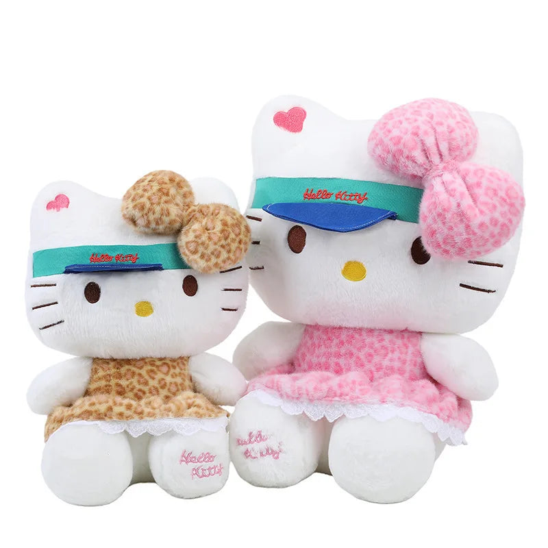 Sanrio 60cm Kawaii Print Hello Kitty Plush Toy Kt Cat Big Stuffed Doll Cartoon Cute Baby Kids Birthday Gift Room Decor