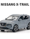 1/32 Scale X-Trail Toy Car Model Alloy Diecast Pull Back Model Vehicle with Sound Light Boys Festival Toy Gift Collection