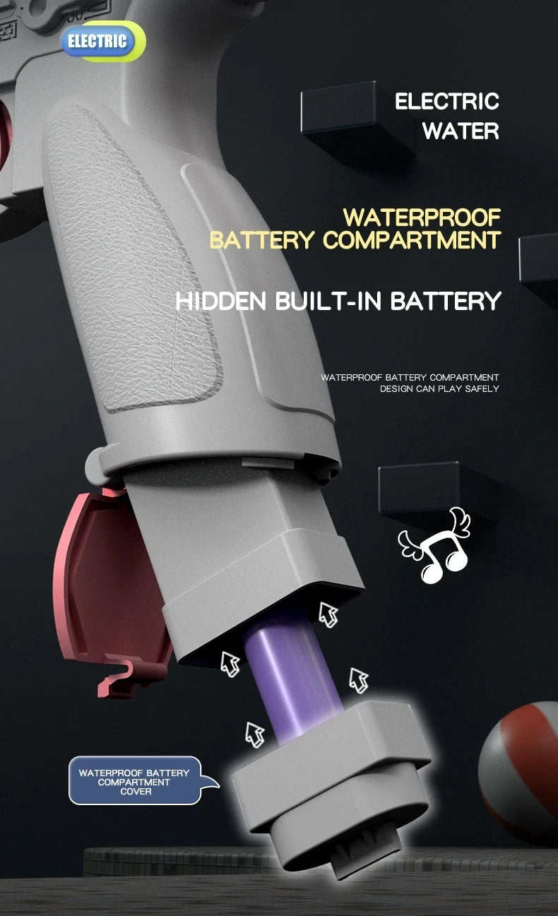 M416 Large Capacity Electric Water Gun Fully Automatic Shooting Rechargeable Water Blaster