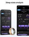 R03 Smart Ring Men Women, Battery Life 39 Days, Health Monitor, IP68 & 5ATM Waterproof, Multi-sport Mode