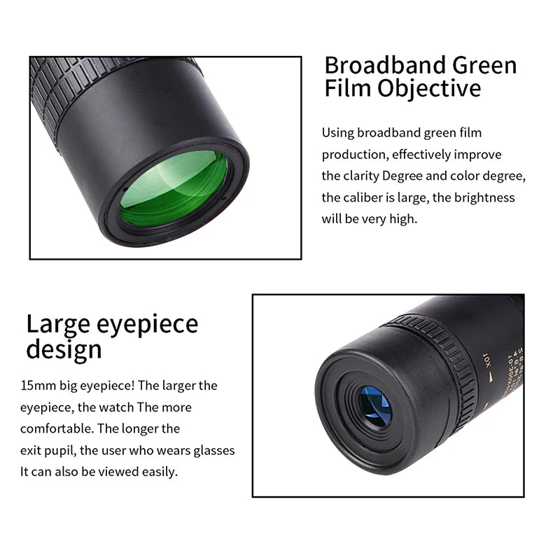 Outdoor 300X40 Zoom Len Spin Monoculars Professional Long Range Telescope Mobile Phone Photo Binoculars