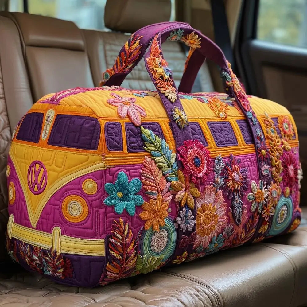 Adjustable Strap 3D Quilted Travel Duffle Bag Large Capacity Tote