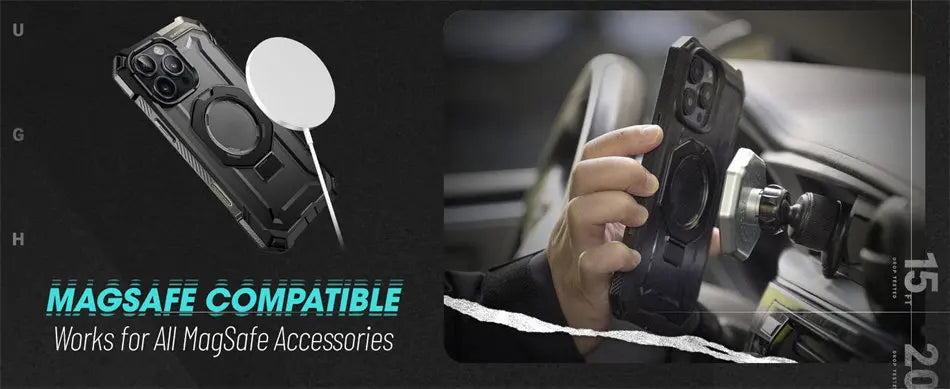 For iPhone 16 Pro Max Case with Camera Control Capture Button UB Grip Heavy Duty Rugged  Phone Case with Stand