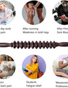 Manual Massager Wooden Handheld Roller Trigger Point Massager Stick for Fascia,Cellulite,Muscle & Abdomen,Body Therapy Massager