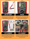 1999 Counts Digital Multimeter Electric Professional Automatic AC/DC Voltage Tester Current Ohm Ammeter Detector Tools
